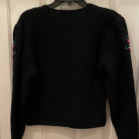 Doen-like Vintage Susan Bristol Embroidered Cardigan L - Picture 9 of 9